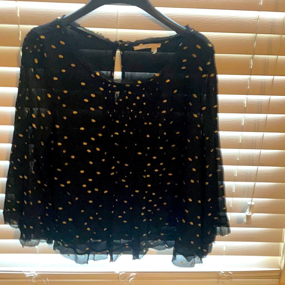 Black top with gold dots